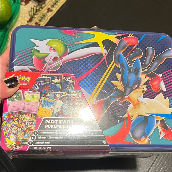 Pokémon Trading Card Game Treasure Tin - Blue - Picture 6 of 6